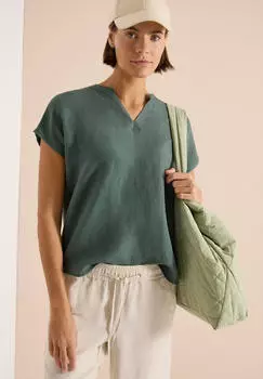 Cecil Kurzarmbluse im Leinenmix (B346255) just khaki
