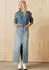 Levi's Teodora Lightweight Western Shirt (A7244) blue denim