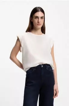 Hugo Boss C_Irnette Bluse Loose Fit (50543548) naturwei&szlig;
