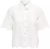 ONLY Hemd Valais 15351106 Creme Regular Fit Damen