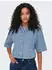 Only ONLCLEO LIFE SS CROP DNM SHIRT Jeansbluse mit Wascheffekt, Regular Fit (ONL9unn003000004) light blau denim