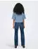 Only ONLCLEO LIFE SS CROP DNM SHIRT Jeansbluse mit Wascheffekt, Regular Fit (ONL9unn003000004) light blau denim
