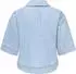 Only ONLCLEO LIFE SS CROP DNM SHIRT Jeansbluse mit Wascheffekt, Regular Fit (ONL9unn003000004) light blau denim