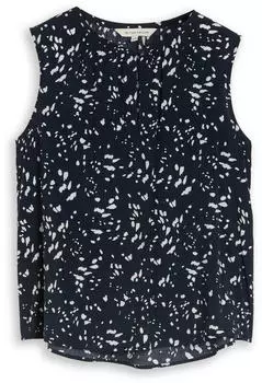 Tom Tailor Webhose mit Allover-Muster, weites Bein (73911158) navy dot