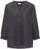Cecil Langarmbluse aus Leinenmix Lockere Passform (21353659) volcanic grey
