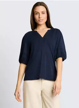 Tom Tailor 1049798 Klassische Bluse Regular Fit navy