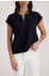 Monari Blusenshirt Regular Fit mit Schmucksteinen (410766) marine