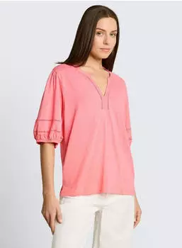 Tom Tailor 1049798 Klassische Bluse Regular Fit koralle