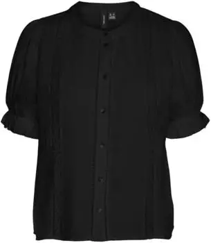 Vero Moda VMNATALI 2/4 Spitzen Kurztop Regular Fit (10303632) schwarz
