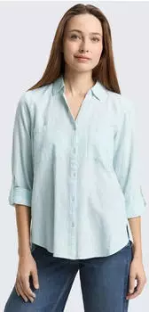 Tom Tailor Bluse mit Brusttaschen (1035247) new blue haze
