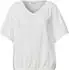 Street One Kurzarm Blusenshirt mit V-Neck (346731) off white