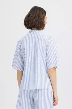 Fransa FRPHEBE SH 1 Bluse (20617979) navy/weiß