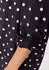 Aniston Bluse Tunika Regular Fit Langarm schwarz/weiß