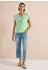 Cecil Kurzarmbluse mit Strukturmix (26328762) juicy lime