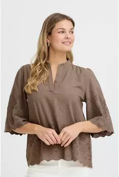 Fransa Bluse (20617790) mokka
