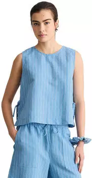 Marc O'Polo Langarmbluse aus Bio-Baumwolle-Viskose-Mix (66915506) light blue multi