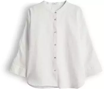 Opus Stehkragenbluse aus reinem Leinen Regular Fit (4255849227569) ecru