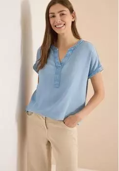 Cecil Long Sleeve Blouse hellblau