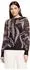Betty Barclay Kurzarmshirt mit Plissee taupe/schwarz