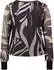 Betty Barclay Kurzarmshirt mit Plissee taupe/schwarz