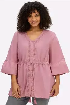 Sheego Longbluse (49327008) altrosa