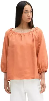 Marc O'Polo Leinen-Tunikabluse Regular (503113542095) warm orange