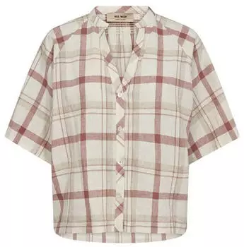 Mos Mosh MMROOMA Bluse dunkelrot/ecru