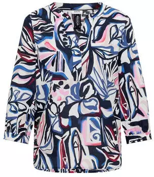 Cecil 3/4 Arm Tunika mit Blattprint (B346534) universal blau
