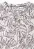 Cecil 3/4 Arm Tunika mit Blätterprint (346714) light alabaster white