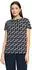 Betty Barclay Kurzarmshirt mit Wasserfallausschnitt (29001621) dark blue/brown