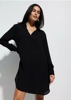 bonprix Lange Bluse Regular Fit (92658895) schwarz