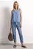 Street One Frauen Blusentop mit Bowling-Kragen und Knoten in Blau Gr: (A34673422289)
