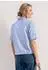 Street One Frauen Kurzarm Chambray Bluse mit Hemdkragen in Blau Gr: (A34681812289)