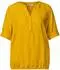 Street One Frauen Kurzarm Bluse mit Split Neck und Elastiksaum in Gelb Gr: (A34684918139)
