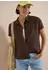 Cecil B346711 Shirtbluse aus softem Materialmix (B346711) brown cacao