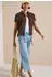 Cecil B346711 Shirtbluse aus softem Materialmix (B346711) brown cacao