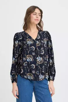 Fransa FRKALIA Langarmbluse navy floral