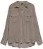 Vero Moda VMBUMPY L/S Shirt New WVN GA NOOS Hemdbluse, Regular Fit (32118701) cocoa brown stripes/pumice stone