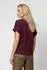 Monari Slip-on Bluse Schmuckpatch Regular Fit (33175447) schwarz bordeaux