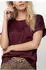 Monari Slip-on Bluse Schmuckpatch Regular Fit (33175447) schwarz bordeaux
