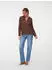 Vero Moda VMBUMPY L/S Shirt New WVN GA NOOS Hemdbluse, Regular Fit chocolate torte stripes/new stripe cocoa brown