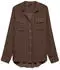 Vero Moda VMBUMPY L/S Shirt New WVN GA NOOS Hemdbluse, Regular Fit chocolate torte stripes/new stripe cocoa brown