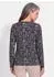 GOLDNER Langarmshirt Viskose-Jersey mit Paisley-Druck marine/bordeaux