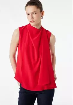 Koton Ärmellose Bluse Top rot