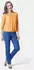 GOLDNER Chiffon-Shirt mit 3/4-Arm (safran)