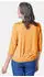 GOLDNER Chiffon-Shirt mit 3/4-Arm (safran)