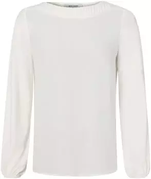 More & More Blusenshirt mit Rüschen off white