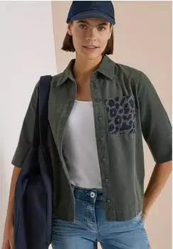 Cecil Plain Shirt Bluse (45919462) dried olive green