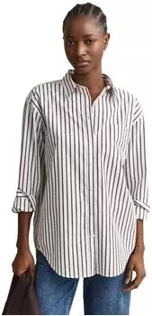 GANT Classic Poplin Gestreiftes Hemd (4300239) deep braun
