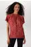 Aniston Hemdbluse mit Retromuster Allover (53085207) orange/bordeaux
